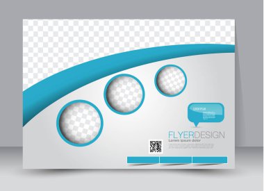 Pano şablonu tasarım yatay yönlendirme