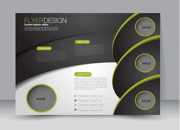 Modelo de cartaz orientação da paisagem de design — Vetor de Stock