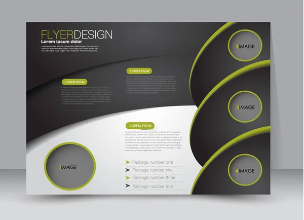 Gabarit panneau d'affichage conception orientation paysage — Image vectorielle