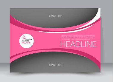 Pano şablonu tasarım yatay yönlendirme