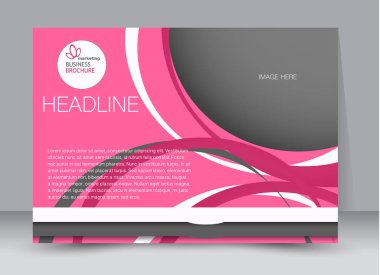 Pano şablonu tasarım yatay yönlendirme