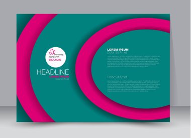 Pano şablonu tasarım yatay yönlendirme