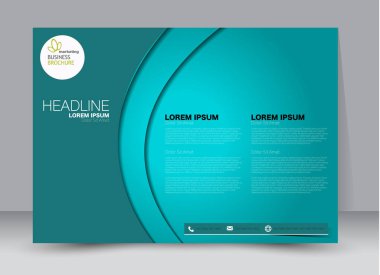 Pano şablonu tasarım yatay yönlendirme