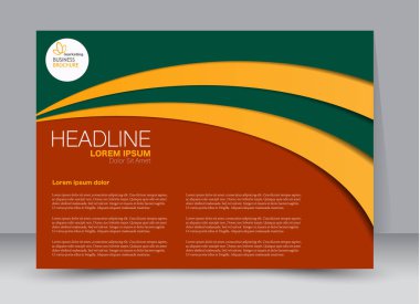 Pano şablonu tasarım yatay yönlendirme