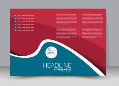 Pano şablonu tasarım yatay yönlendirme