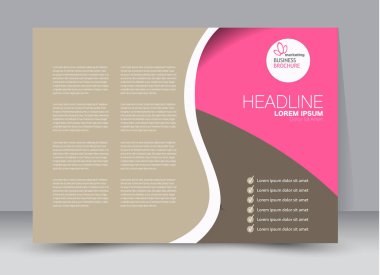 Pano şablonu tasarım yatay yönlendirme