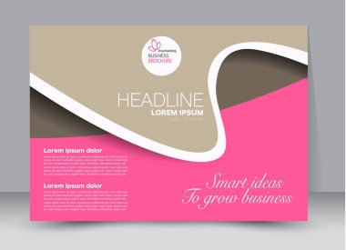 Pano şablonu tasarım yatay yönlendirme