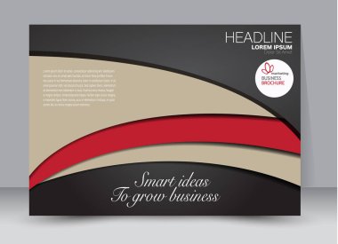 Pano şablonu tasarım yatay yönlendirme