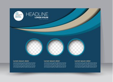 Pano şablonu tasarım yatay yönlendirme