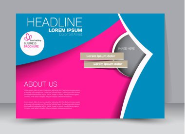 Pano şablonu tasarım yatay yönlendirme