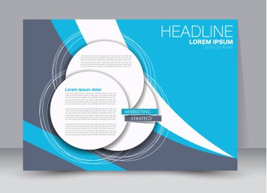 Pano şablonu tasarım yatay yönlendirme