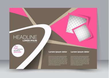 Pano şablonu tasarım yatay yönlendirme