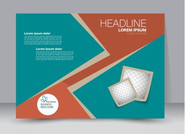 Pano şablonu tasarım yatay yönlendirme