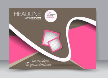 Pano şablonu tasarım yatay yönlendirme