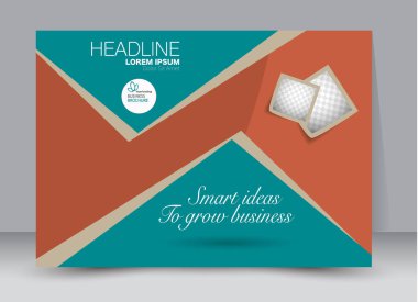 Pano şablonu tasarım yatay yönlendirme