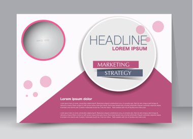 Pano şablonu tasarım yatay yönlendirme