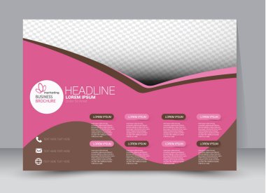 Pano şablonu tasarım yatay yönlendirme