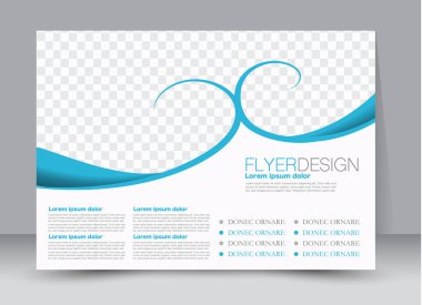 Pano şablonu tasarım yatay yönlendirme