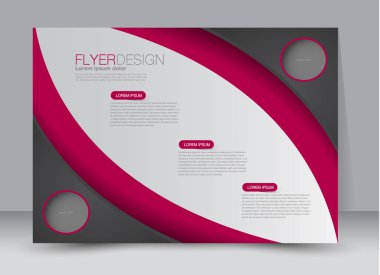 Pano şablonu tasarım yatay yönlendirme