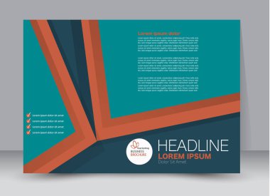 Pano şablonu tasarım yatay yönlendirme