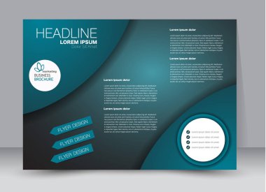 Pano şablonu tasarım yatay yönlendirme