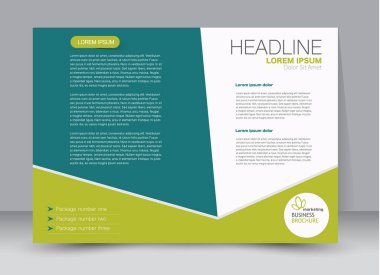 Pano şablonu tasarım yatay yönlendirme