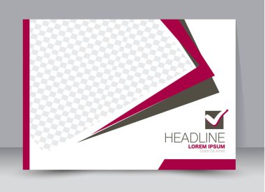 Pano şablonu tasarım yatay yönlendirme