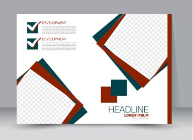 Pano şablonu tasarım yatay yönlendirme