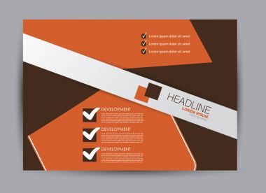 Pano şablonu tasarım yatay yönlendirme