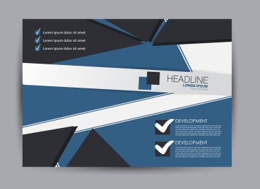 Pano şablonu tasarım yatay yönlendirme