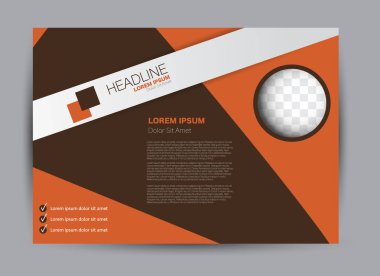 Pano şablonu tasarım yatay yönlendirme