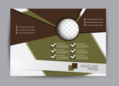 Pano şablonu tasarım yatay yönlendirme