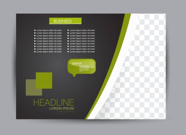 Pano şablonu tasarım yatay yönlendirme