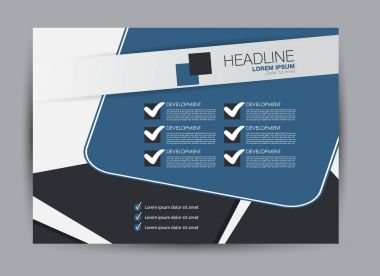 Pano şablonu tasarım yatay yönlendirme