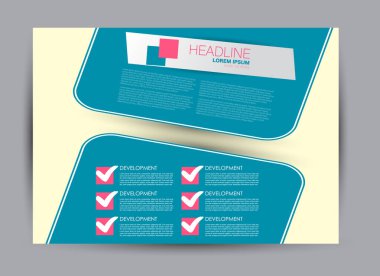 Pano şablonu tasarım yatay yönlendirme