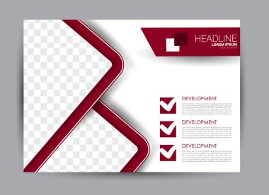 Pano şablonu tasarım yatay yönlendirme