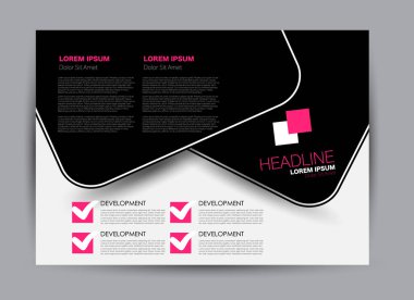 Pano şablonu tasarım yatay yönlendirme