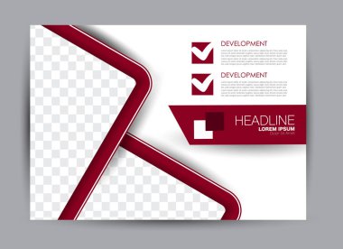 Pano şablonu tasarım yatay yönlendirme