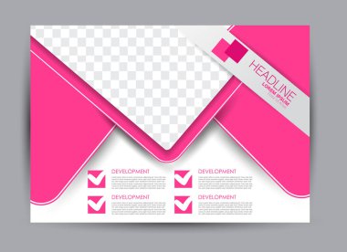 Pano şablonu tasarım yatay yönlendirme