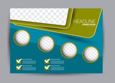 Pano şablonu tasarım yatay yönlendirme