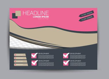 Pano şablonu tasarım yatay yönlendirme