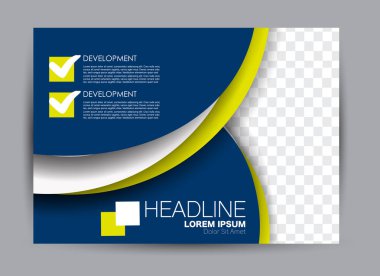 Pano şablonu tasarım yatay yönlendirme