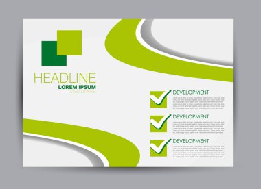 Pano şablonu tasarım yatay yönlendirme