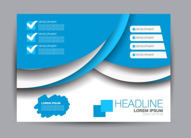 Pano şablonu tasarım yatay yönlendirme