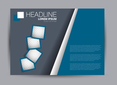 Pano şablonu tasarım yatay yönlendirme