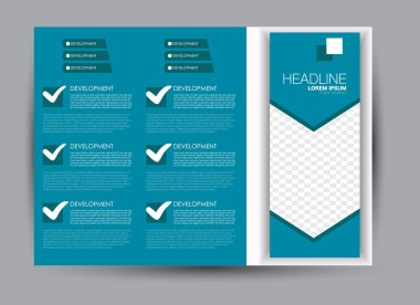 Pano şablonu tasarım yatay yönlendirme