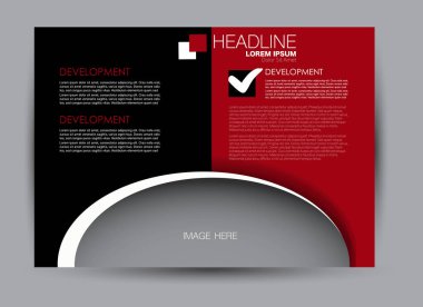 Pano şablonu tasarım yatay yönlendirme