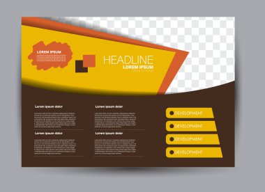 Pano şablonu tasarım yatay yönlendirme