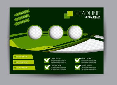 Pano şablonu tasarım yatay yönlendirme