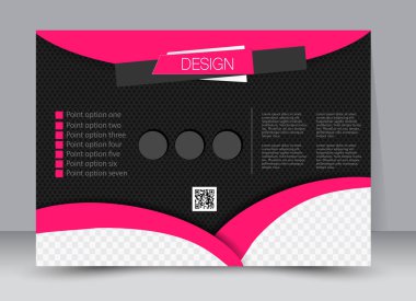 Pano şablonu tasarım yatay yönlendirme